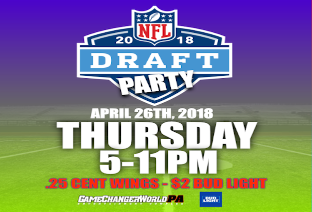 2018 nfl draft party gamechangerworld pa flyers in nfl draft